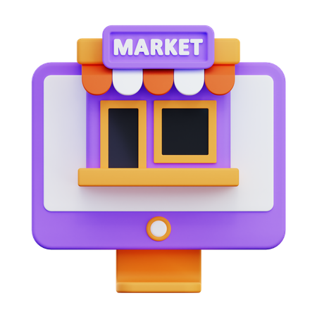 Marché noir  3D Icon