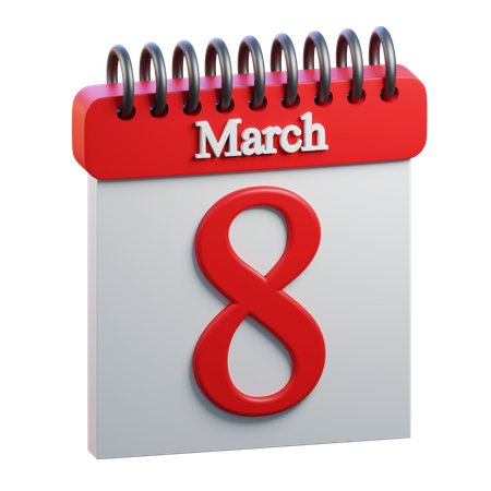 8 de março  3D Icon