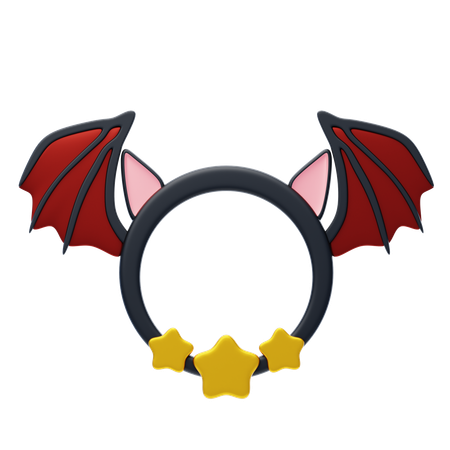 Marco animal con forma de murciélago  3D Icon