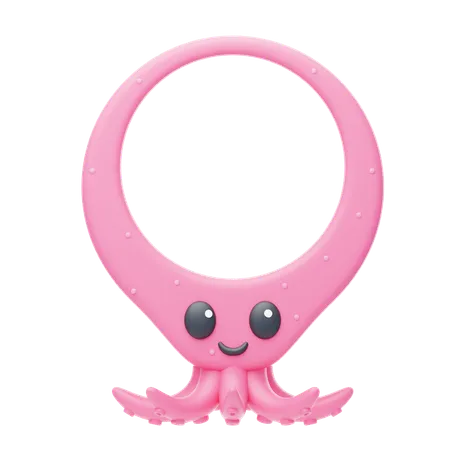 Marco animal con forma de pulpo  3D Icon