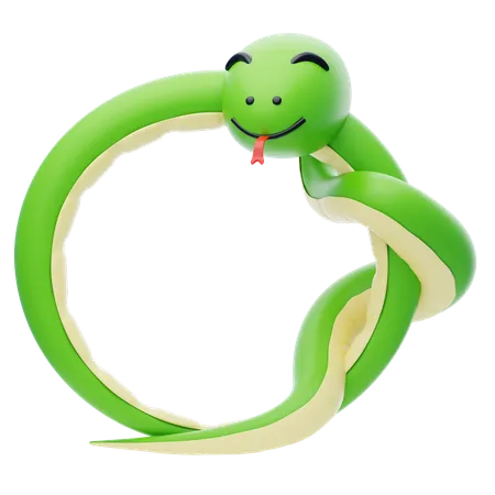 Marco animal con forma de serpiente  3D Icon