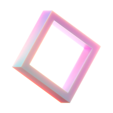 Marco cuadrado  3D Icon