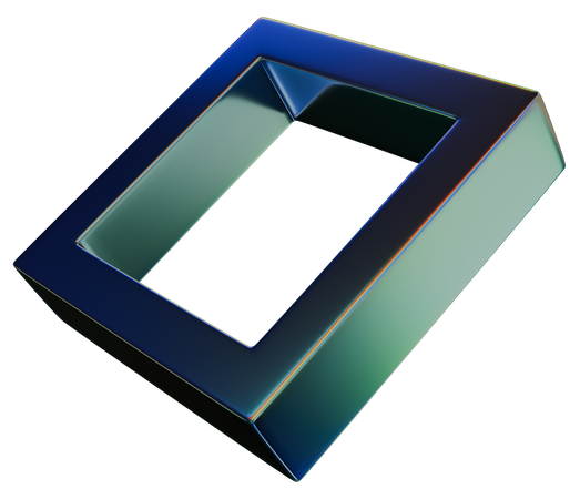 Marco cuadrado  3D Icon