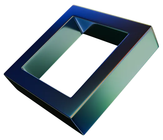 Marco cuadrado  3D Icon