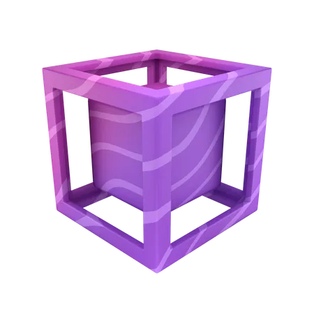 Marco de cubo  3D Icon