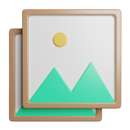 Marco de la foto  3D Icon