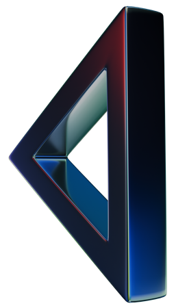 Marco triangular  3D Icon