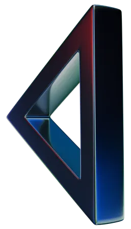Marco triangular  3D Icon