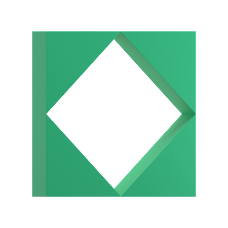 Marco triangular  3D Icon