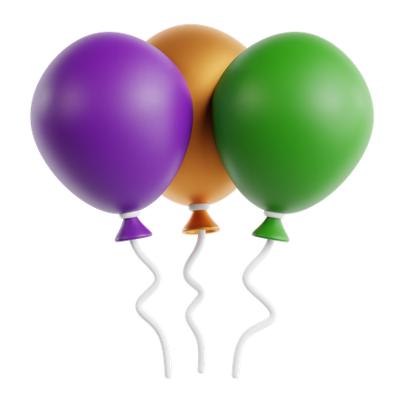 Karneval-Ballon  3D Icon