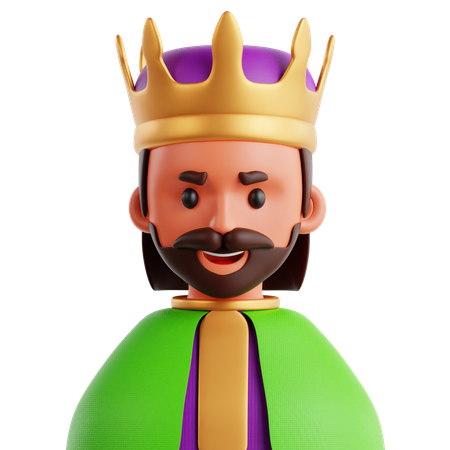 Mardi Gras King  3D Icon