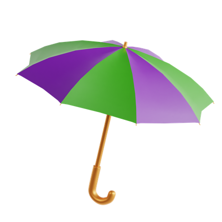 Parapluie mardi gras  3D Icon