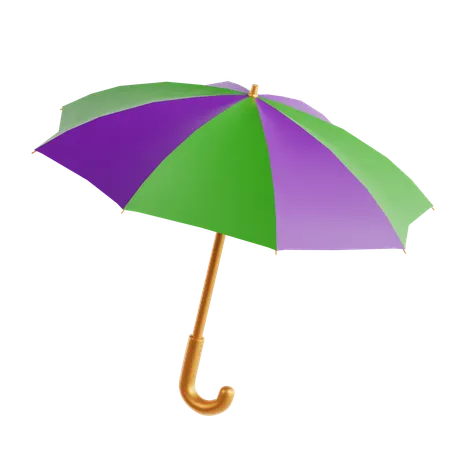 Parapluie mardi gras  3D Icon