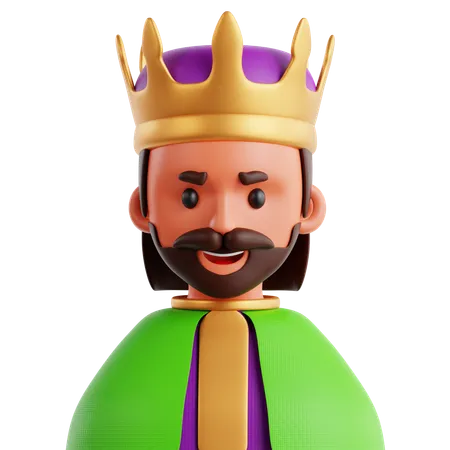 Roi du mardi gras  3D Icon