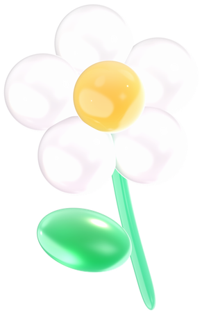 Une marguerite  3D Icon