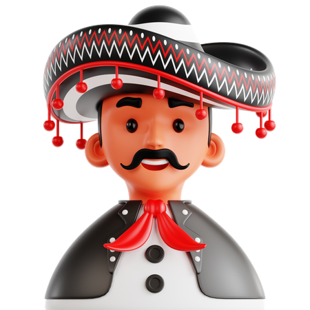 Mariachi  3D Icon