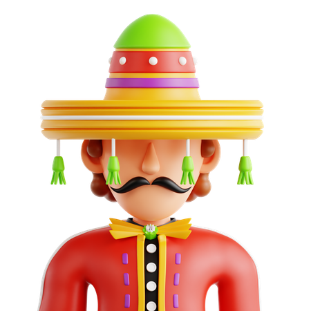 Mariachi  3D Icon