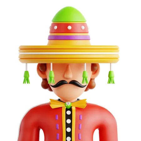 Mariachi  3D Icon