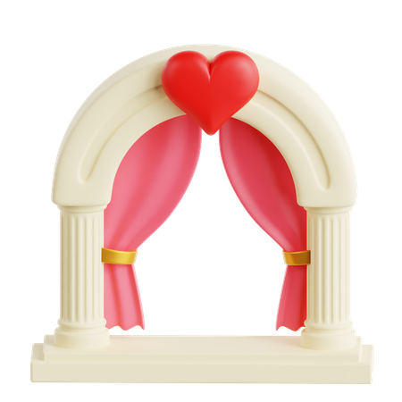 Arche de mariage  3D Icon