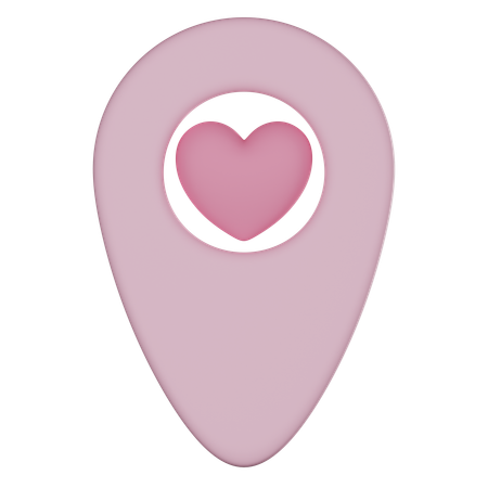 Épingle de carte de mariage  3D Icon