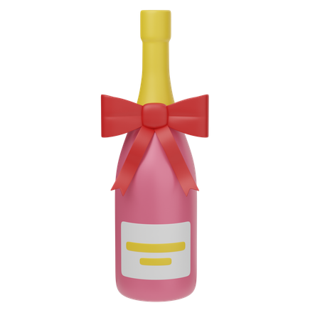 Champagne de mariage  3D Icon