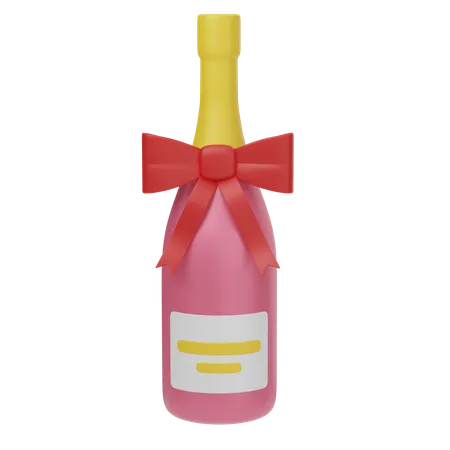 Champagne de mariage  3D Icon