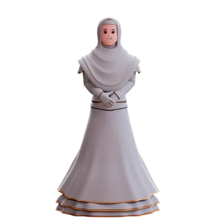 Mariée musulmane  3D Illustration