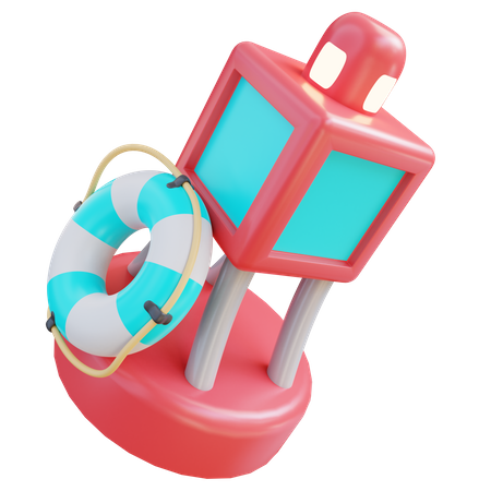 Marine Buoy  3D Icon