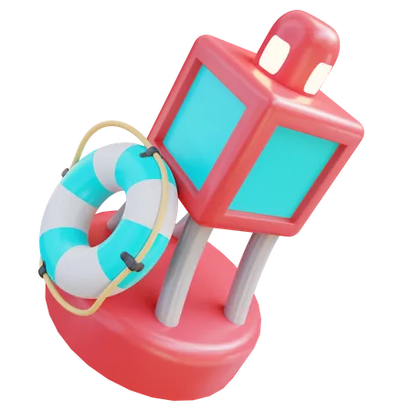 Marine Buoy  3D Icon