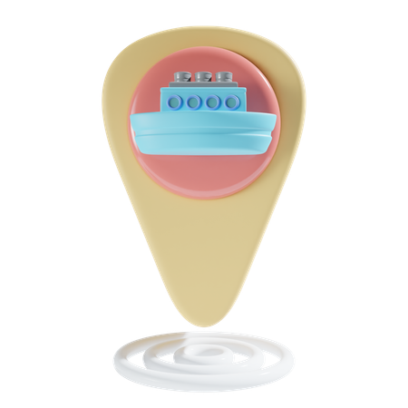 Marine Location  3D Icon