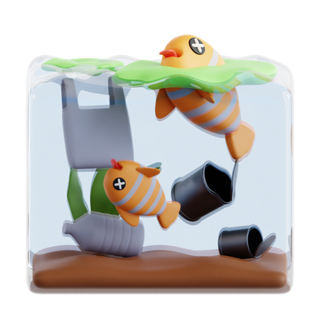 Marine Pollution  3D Icon
