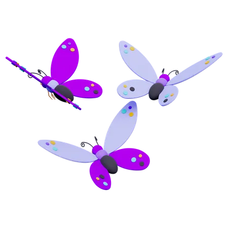 Mariposas  3D Icon