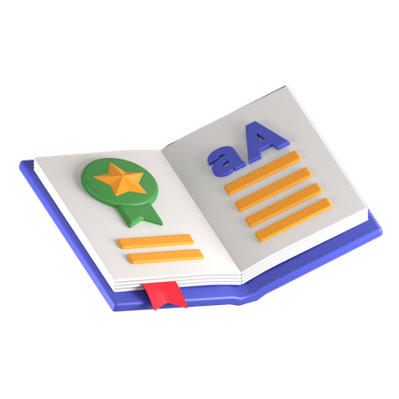 Markenbuch  3D Icon
