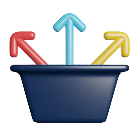 시장  3D Icon