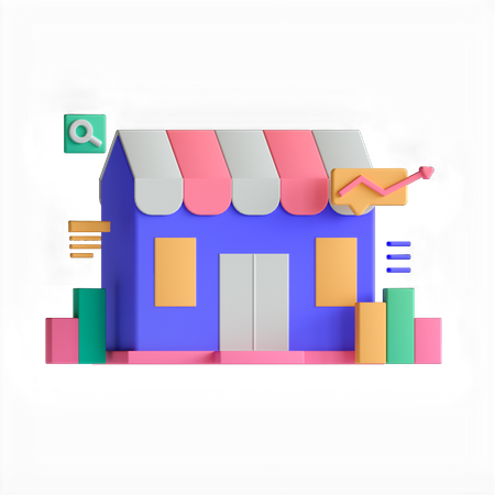 Market  3D Icon