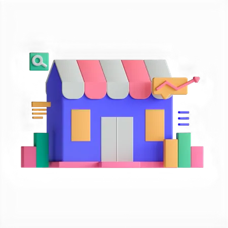 Market  3D Icon