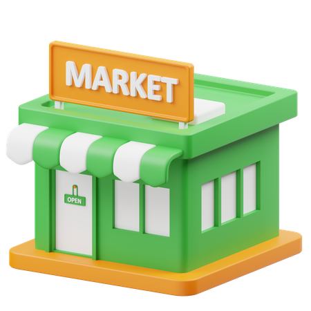 Market  3D Icon