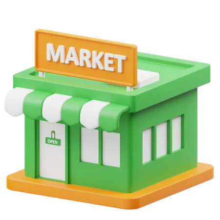 Market  3D Icon