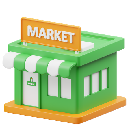 Market  3D Icon