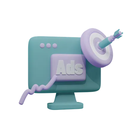 Market Advertising  3D Icon