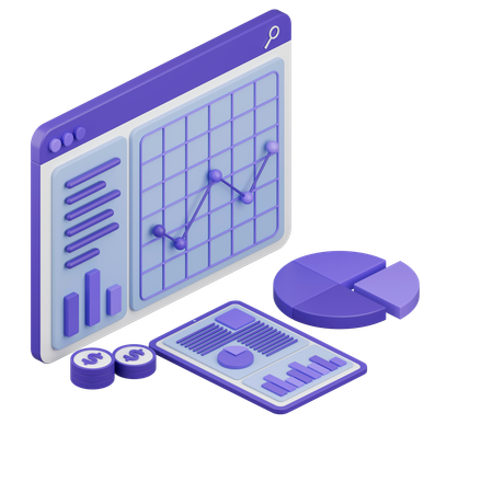 Market Analysis  3D Icon