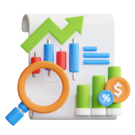 Market Analysis  3D Icon