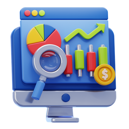 Market Analysis  3D Icon