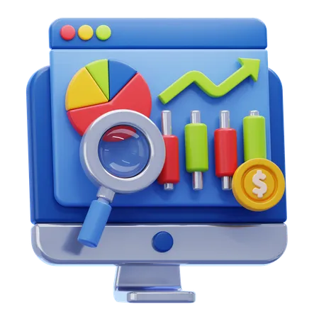 Market Analysis  3D Icon