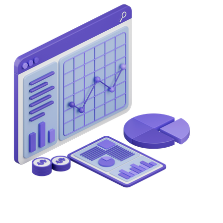 Market Analysis  3D Icon