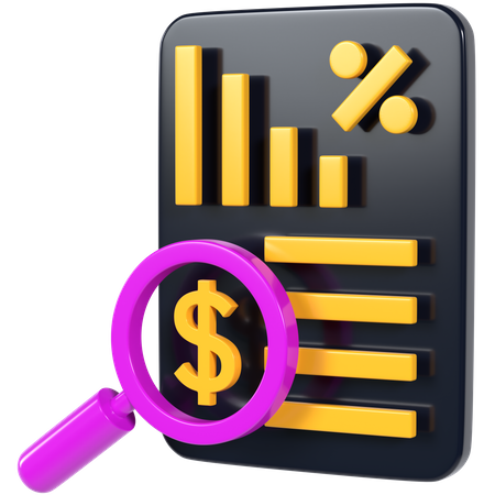 Market Analysis  3D Illustration