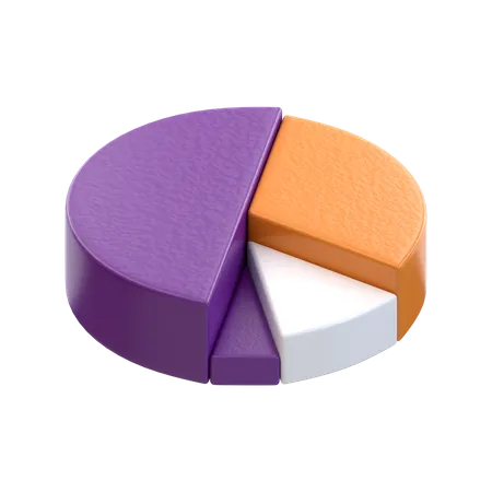 3 D RENDERING Donut Chart ICON FOR BUSINESS MARKETING 3D Icon