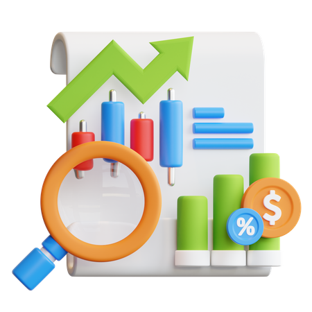 Market Analysis 3D Icon
