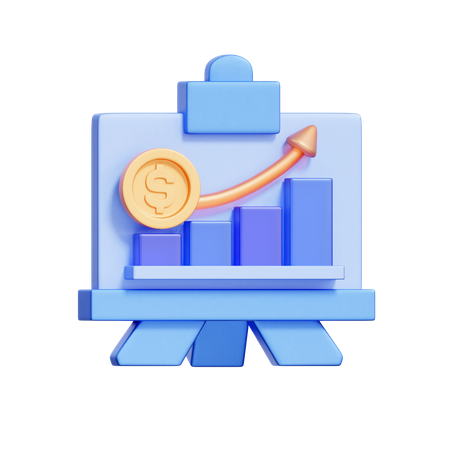 Market Analysis Board  3D Icon