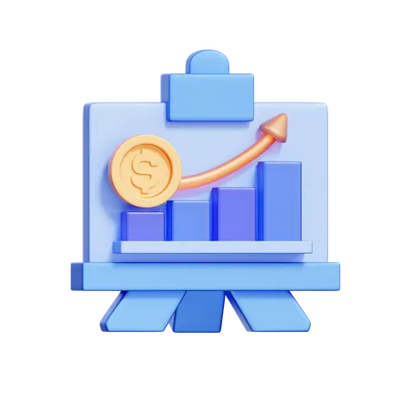 Market Analysis Board  3D Icon